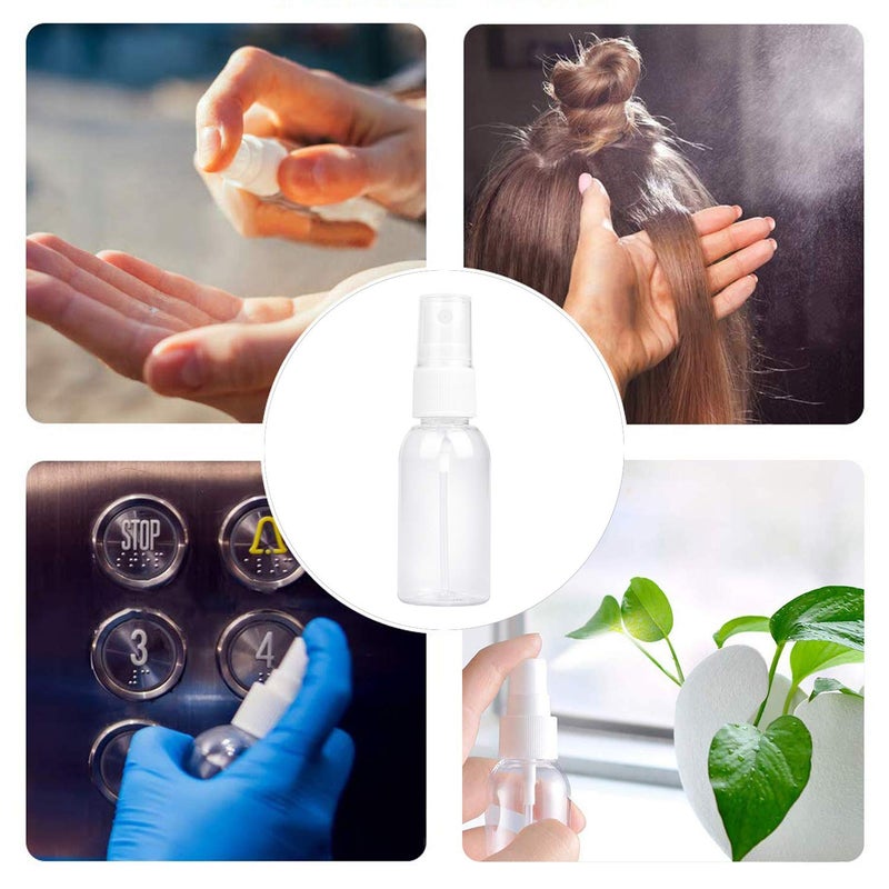 TRENDBOX 6 Pack Empty Transparent Plastic Fine Mist Spray Bottle 30 ml (1 oz) - Image 5